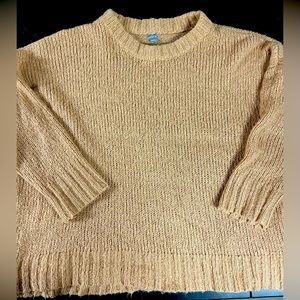Abercrombie oversized sweater. Beige. Large